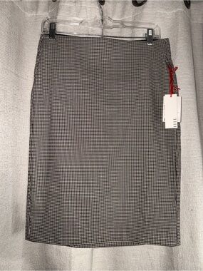 Elle Black & White Pencil Skirt